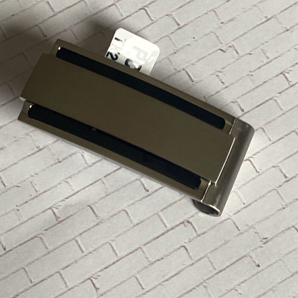Minimalist Stainless Steel Money Clip Slim Silver Brushed Finish